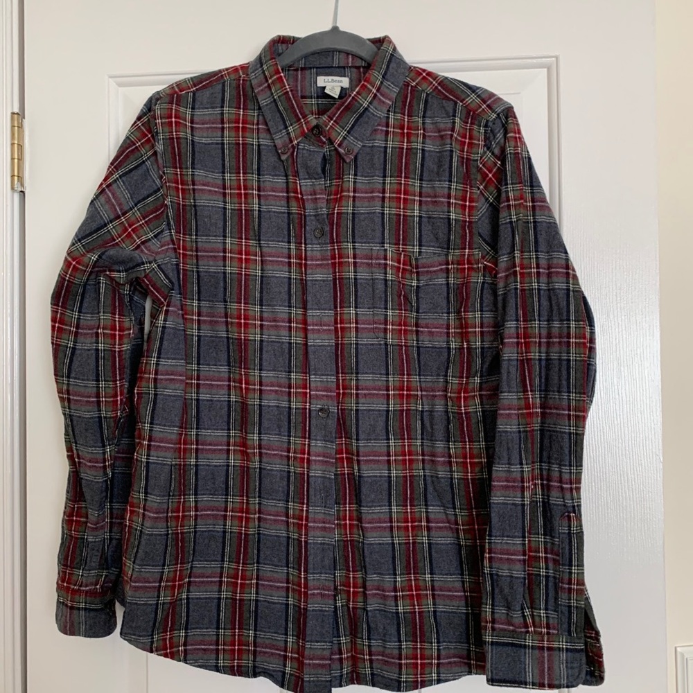LLBean Women’s Scotch Plaid Flannel Shirt